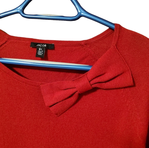 Jacob Red Bow Sweater - Picture 2 of 5